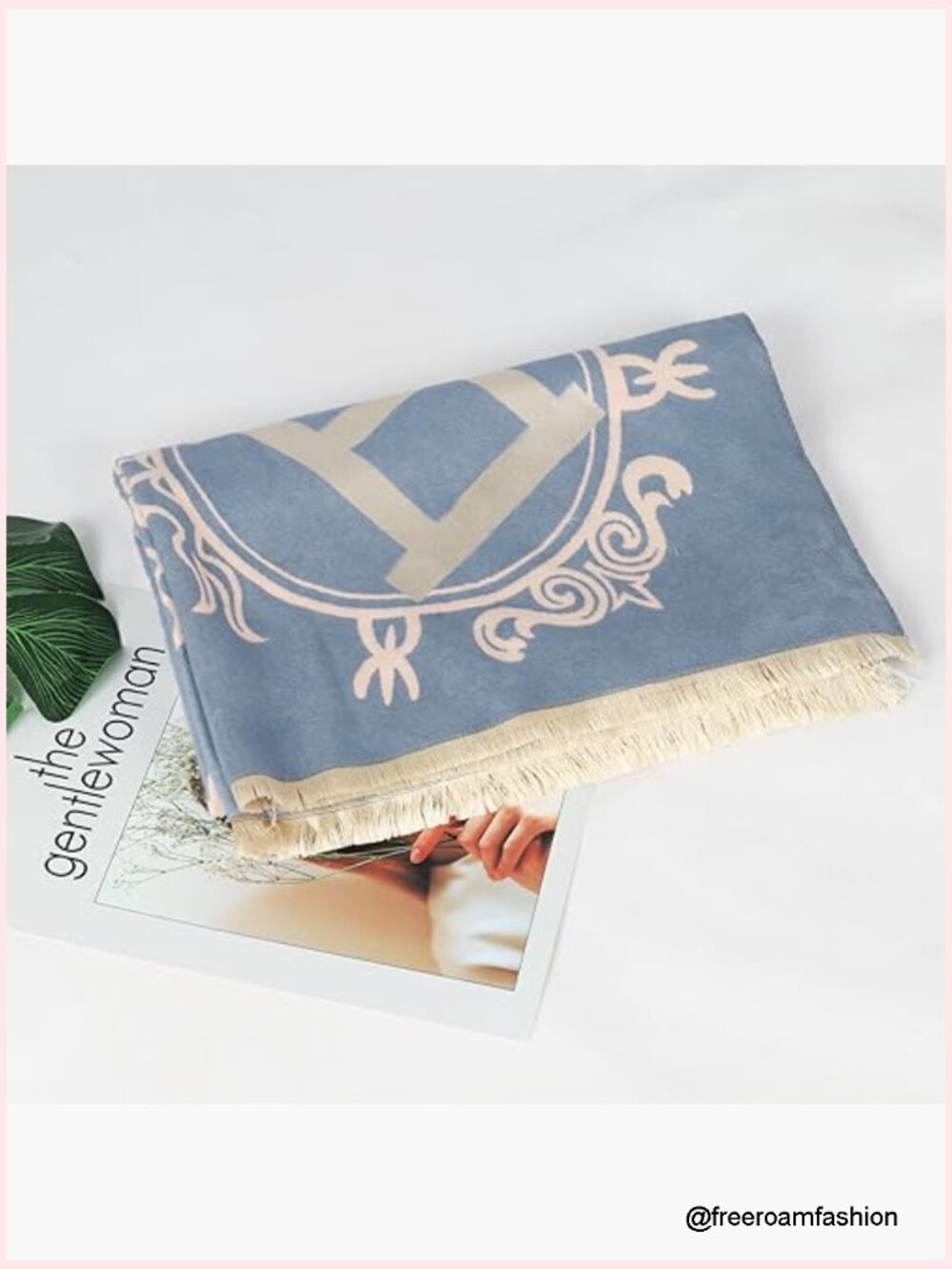 Silky Pashmina Shawl Wrap - Lightweight Cashmere Blend, Evening Blanket Poncho - Picture 4 of 7